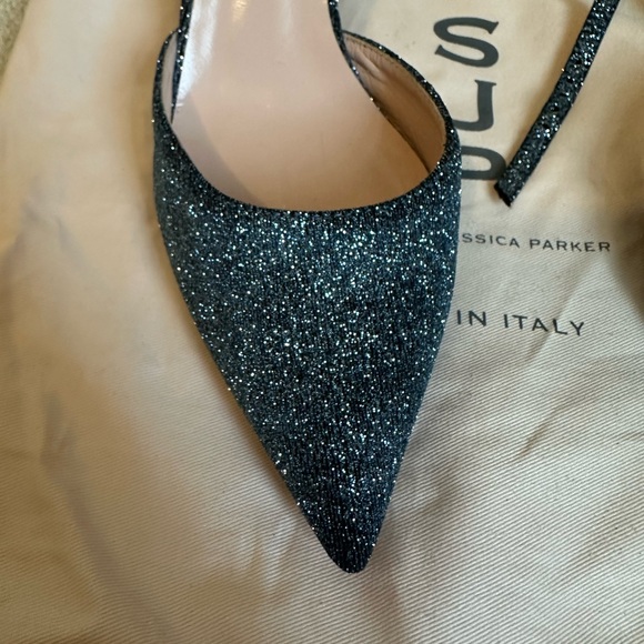 SJP by Sarah Jessica Parker Quest blue sparkle heels size 39 (EU) 8.5 (US) - Picture 6 of 6